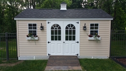 Fiberglass shed doors